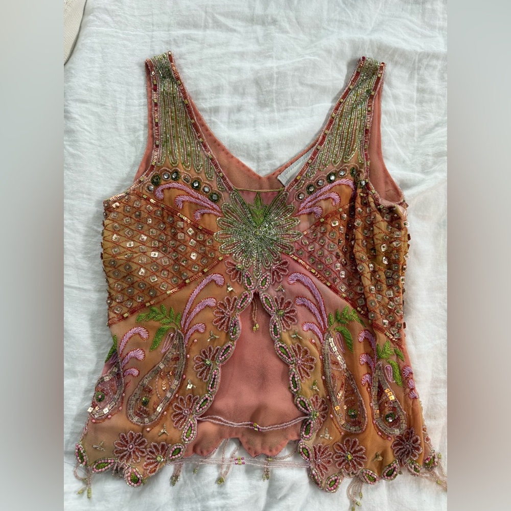 ONA FAYAZI Beaded Top